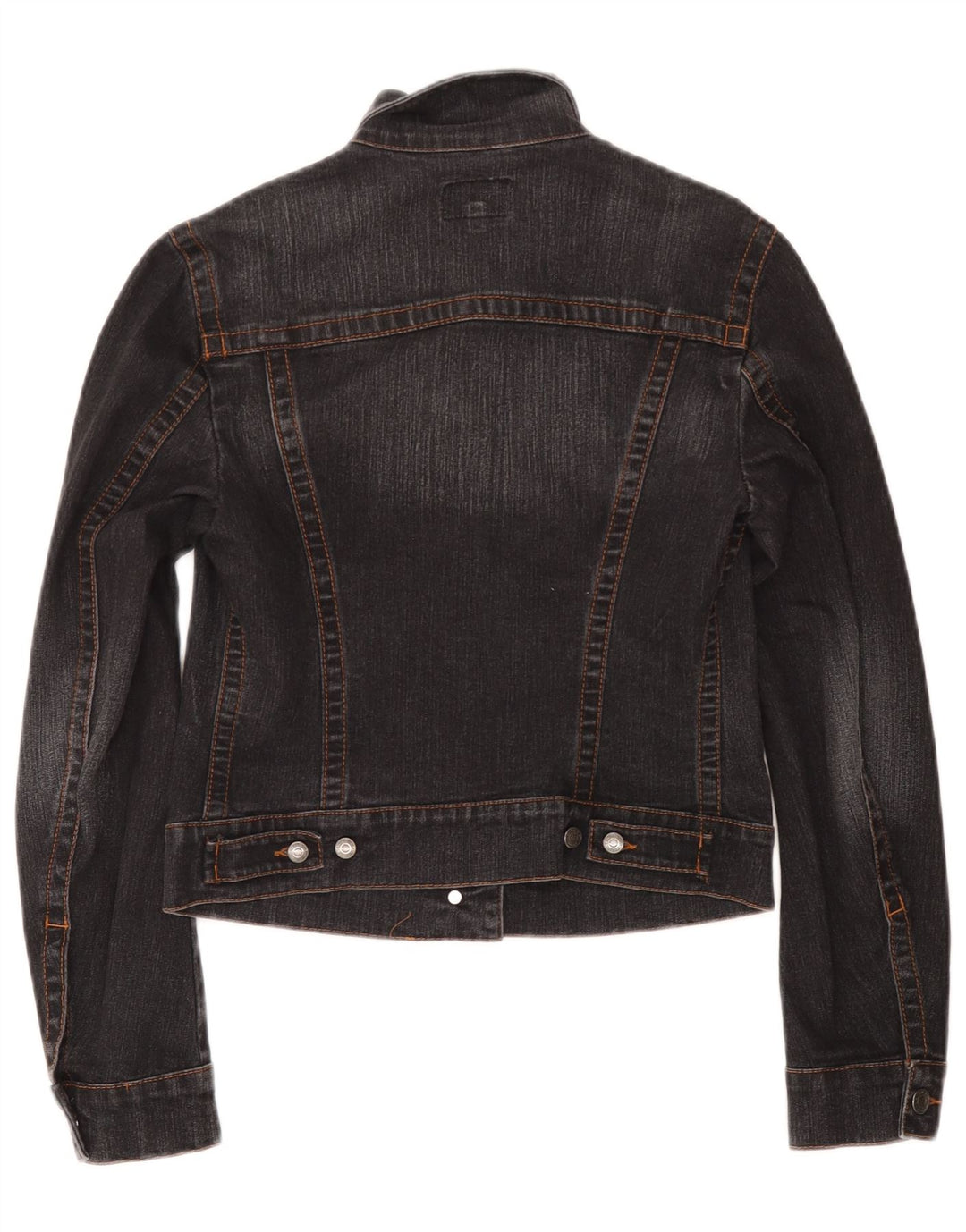 Damska kurtka dżinsowa Calvin Klein Crop UK 10, mała, szara, bawełniana