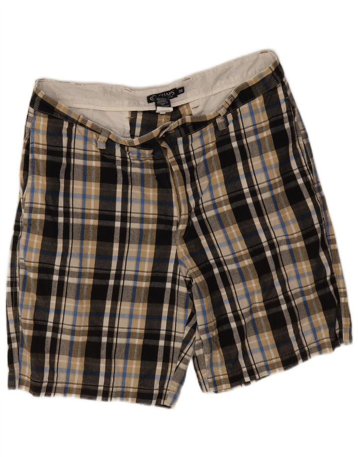 Męskie spodenki Chino Chaps W36, duże, wielokolorowe, bawełniane w kratę
