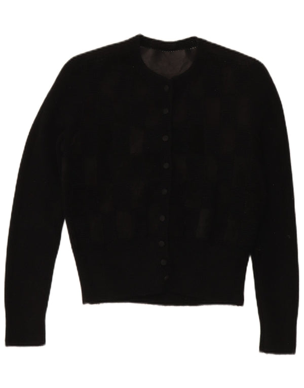 Sweter damski w stylu vintage, UK 12, średni czarny