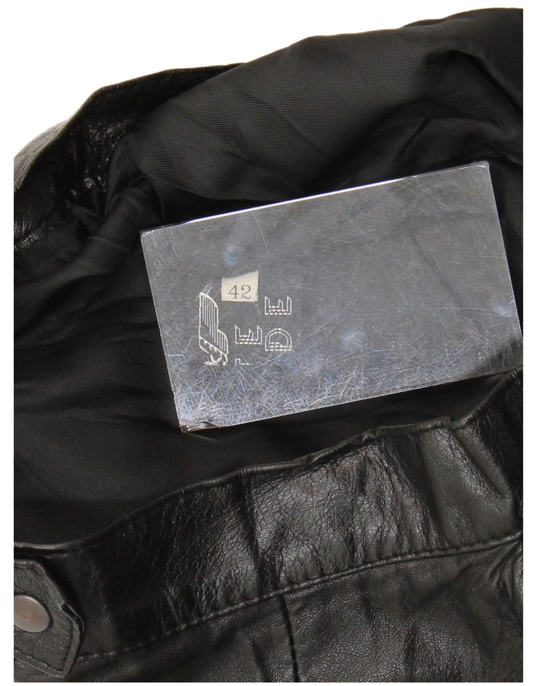 Vintage damska skórzana spódnica z wysokim stanem IT 42 Medium W24 czarna