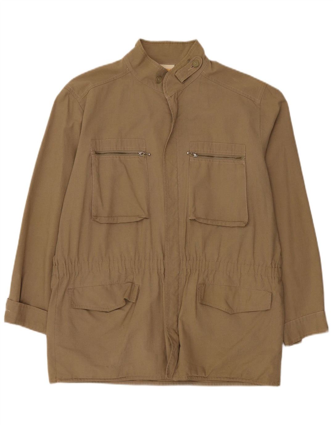 Męska kurtka użytkowa w stylu vintage EU 48, średnia bawełna khaki