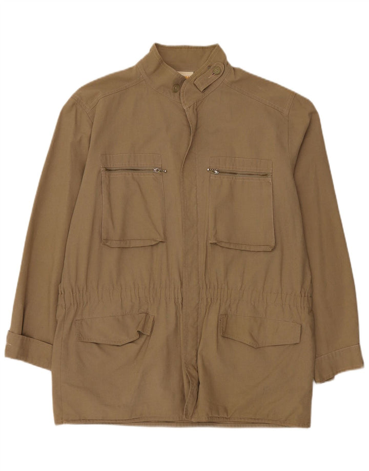 Męska kurtka użytkowa w stylu vintage EU 48, średnia bawełna khaki