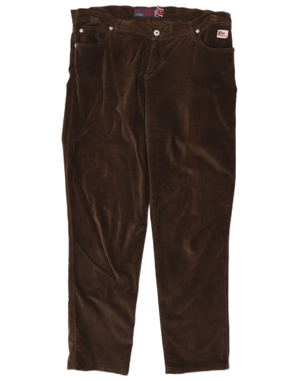 Męskie spodnie typu casual Roy Rogers Straight Velvet W32 L29 Brown