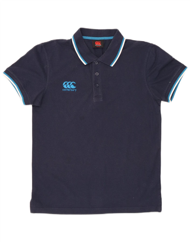 Męska koszulka polo CANTERBURY, średni granatowy poliester