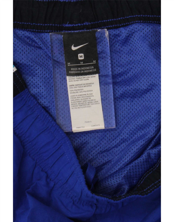Męskie spodenki sportowe Nike, średni niebieski, poliester z blokami kolorów