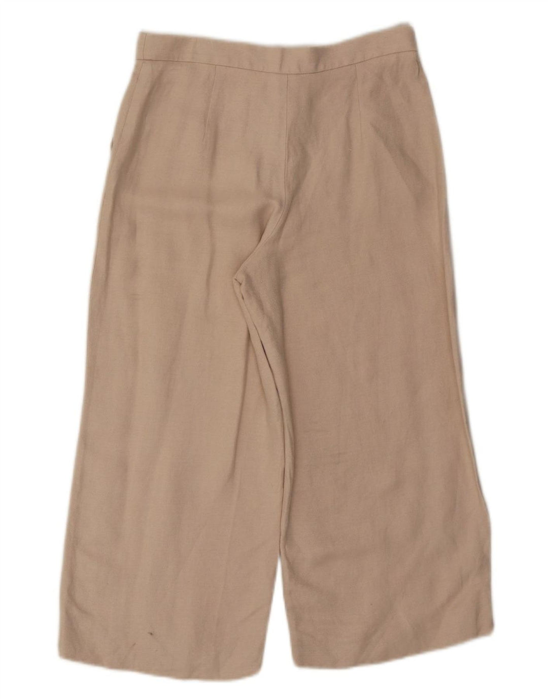 Spodnie damskie Max Mara Capri z szerokimi nogawkami W28 L21 Beżowe