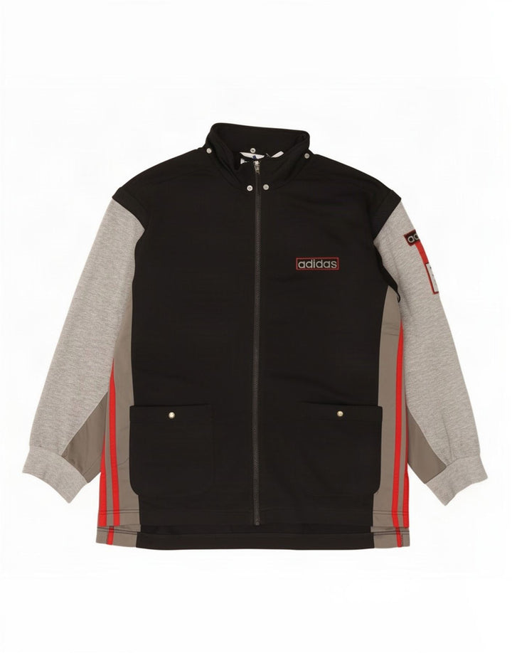 Adidas Męska bluza dresowa XL, czarna, z blokami kolorów