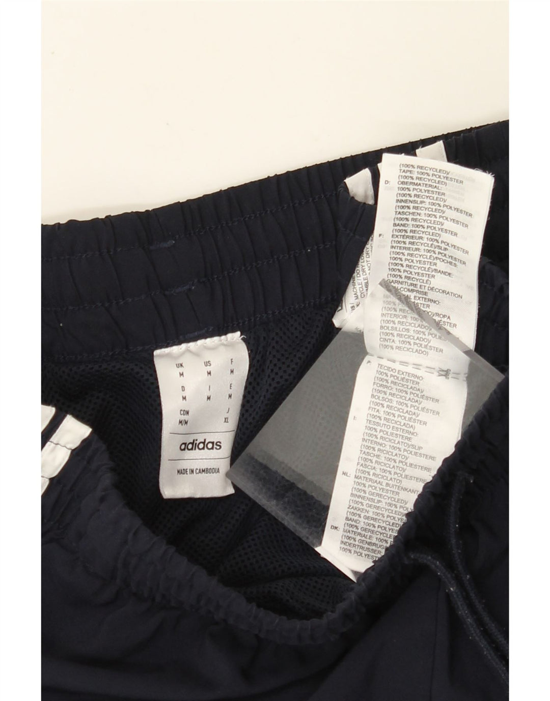 Męskie spodenki sportowe ADIDAS, średni granatowy poliester