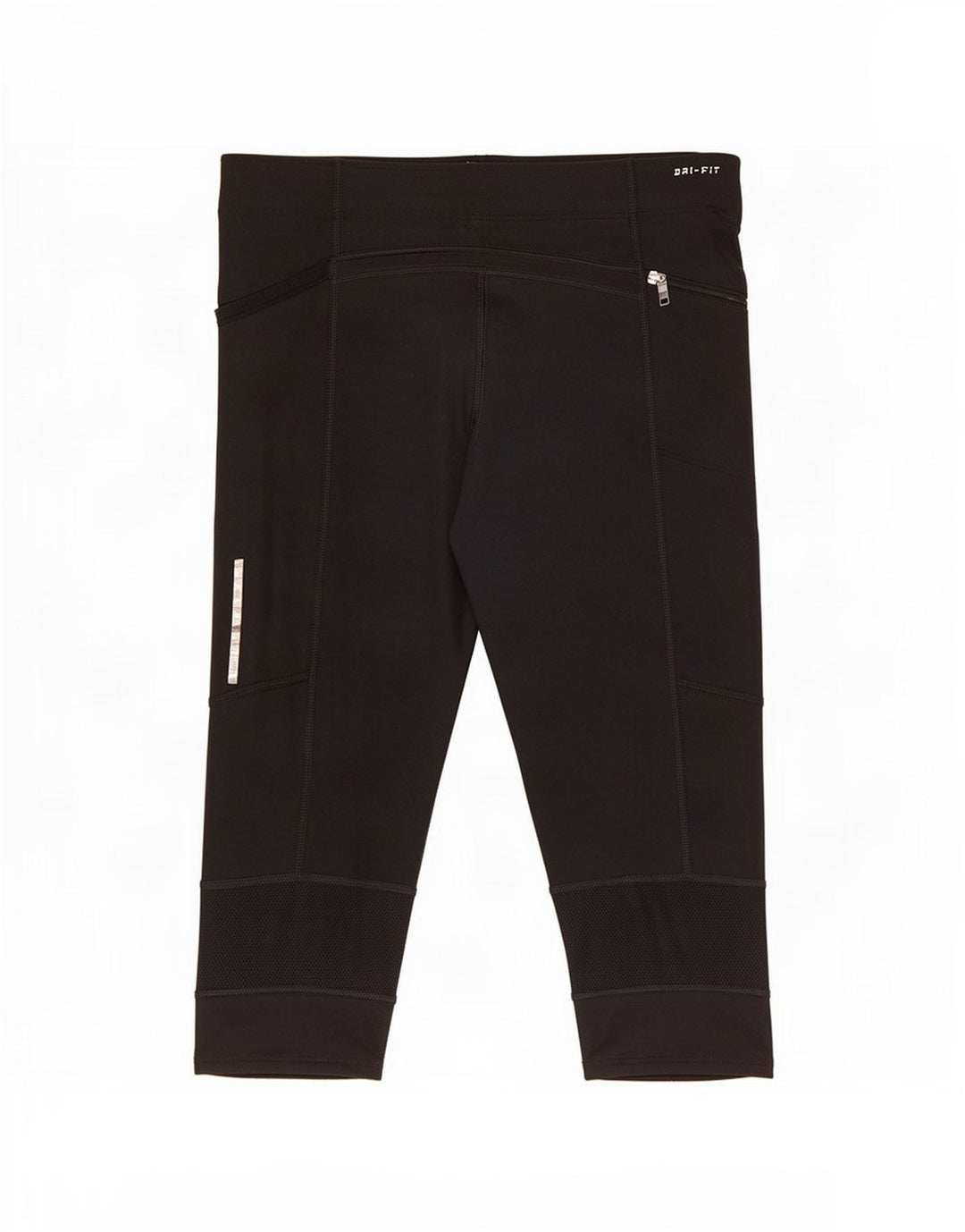 Damskie legginsy Nike Dri Fit Capri UK 14, średni czarny poliester