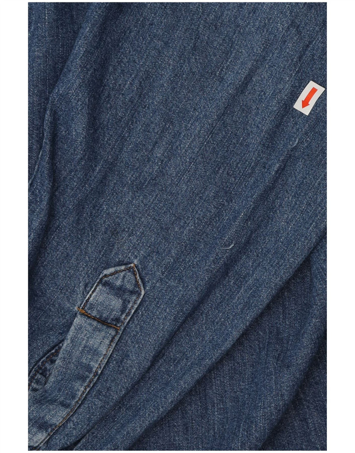 Męska koszula dżinsowa Rifle, duża, niebieska, bawełniana