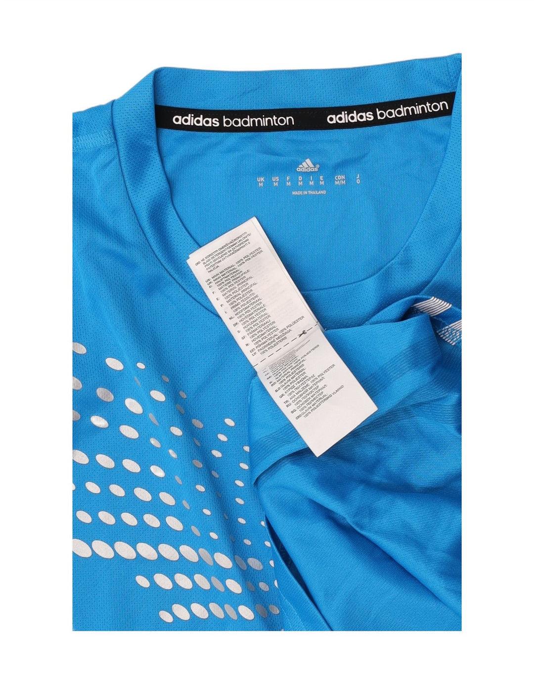 Adidas Męska koszulka Top Medium Blue Spotted Poliester
