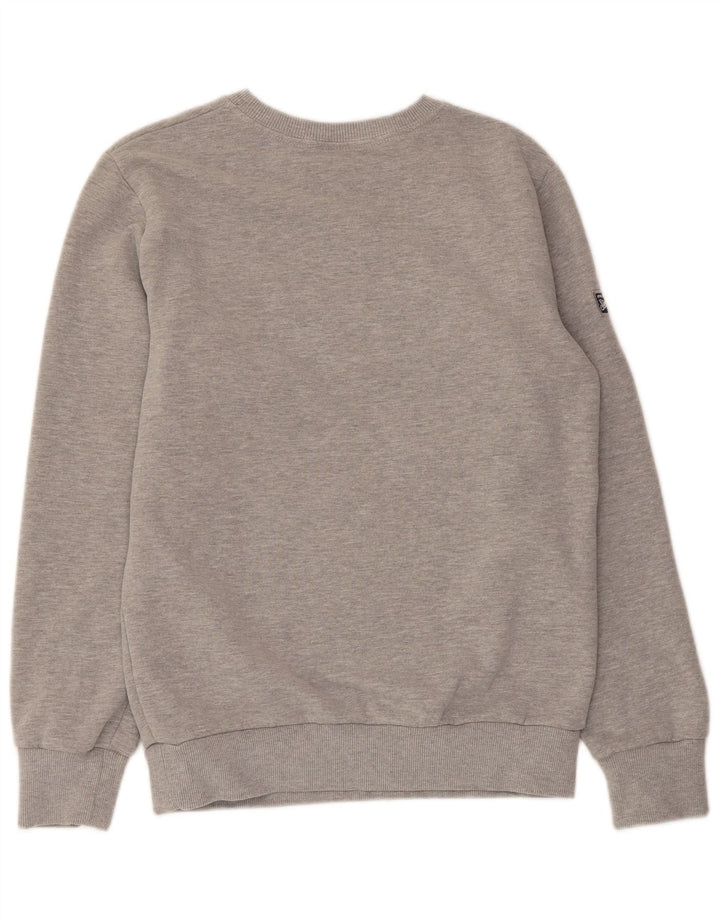 Damski sweter z grafiką Superdry UK 14, średnioszary, bawełniany