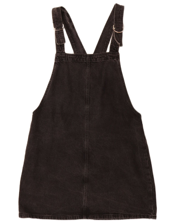 Topshop Damskie ogrodniczki Denimowa spódnica UK 14 Large W34 Czarna bawełna