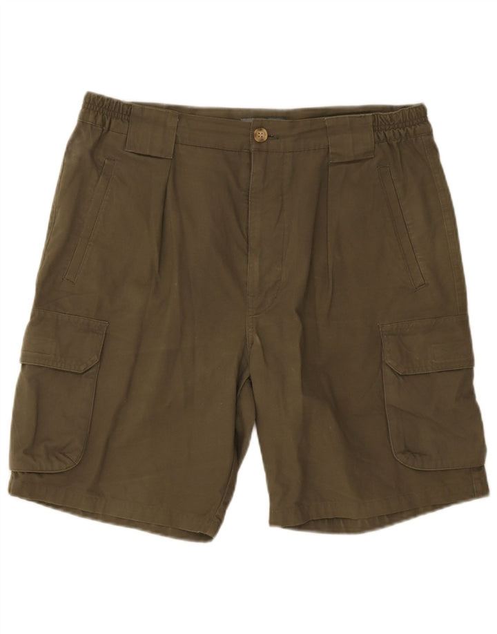 Męskie spodenki cargo Zara EU 42 Large W32, bawełna khaki
