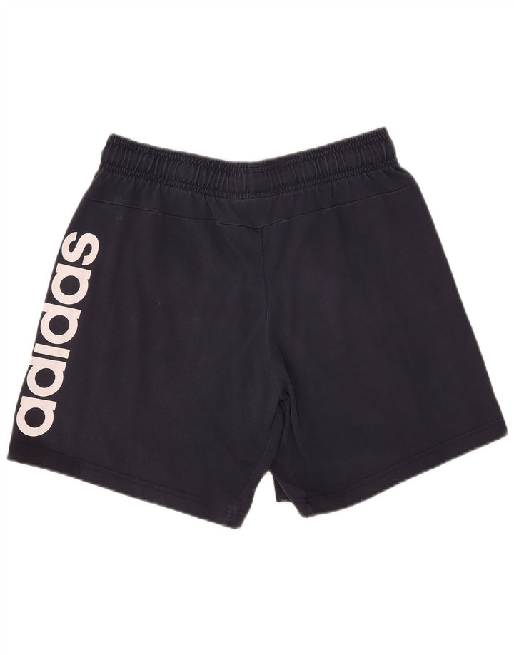 Męskie spodenki sportowe Adidas Graphic, średnie, granatowe, bawełniane