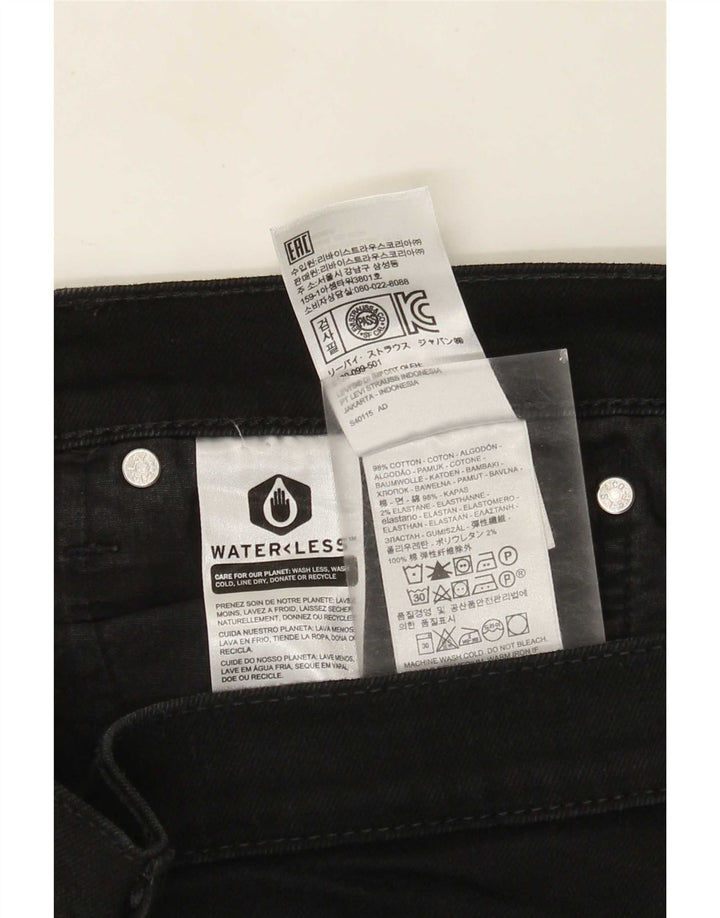 Damskie jeansy Levi's Slim W36 L31 Czarna bawełna