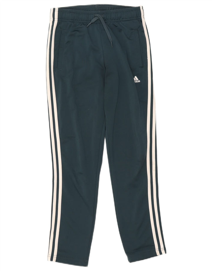 Chłopięce spodnie dresowe Adidas 11-12 lat, zielone, poliestrowe