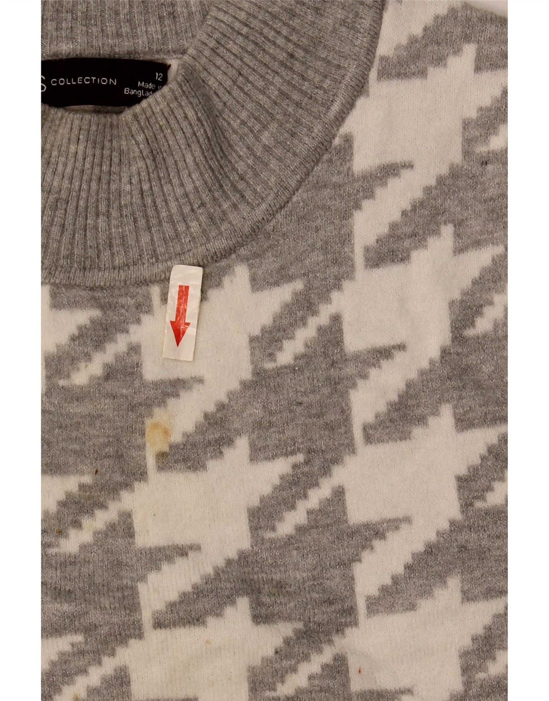 Marks & Spencer Damski sweter z golfem UK 12, średni szary