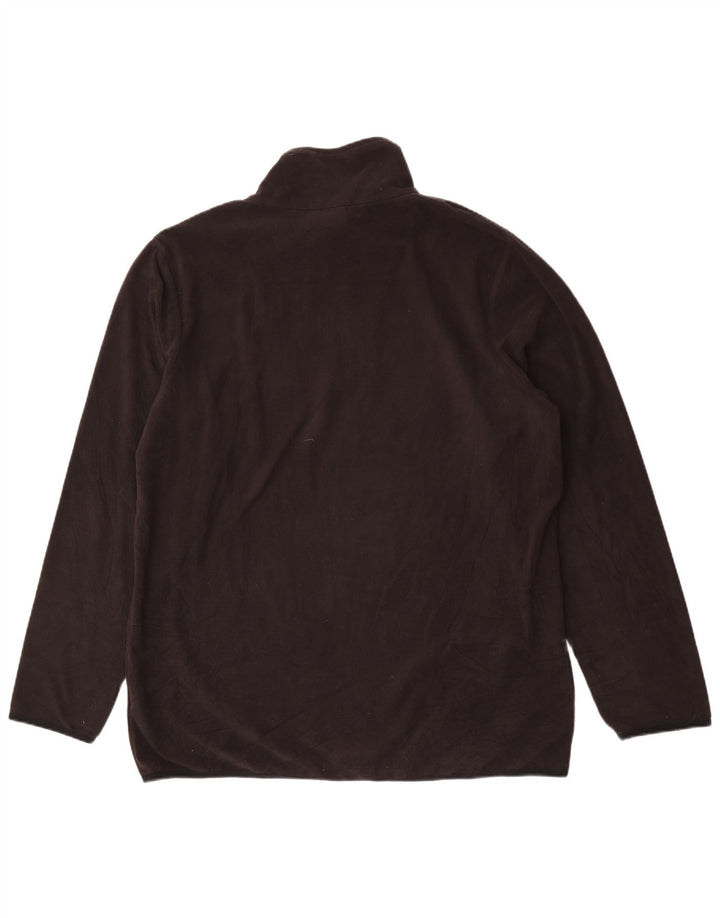 Lotto Mens Zip Neck Fleece Jumper 2XL Black Polyester