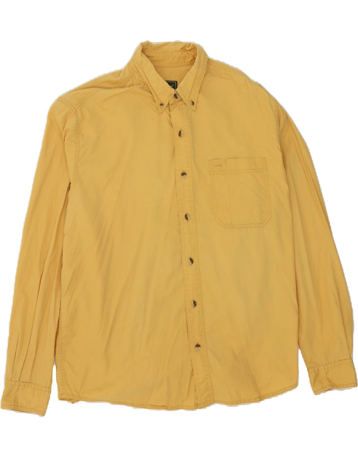 EDDIE BAUER Mens Shirt Large Yellow Cotton Vintage Eddie Bauer and Second-Hand Eddie Bauer from Messina Hembry 