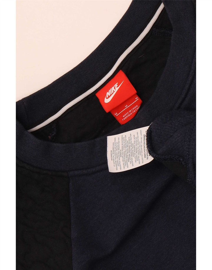 Damska bluza dresowa Nike UK 14 Średni granatowy, bawełniany blok kolorów