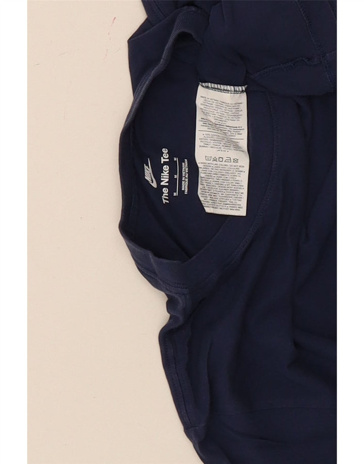 T-shirt męski Nike, średni, granatowy, bawełniany
