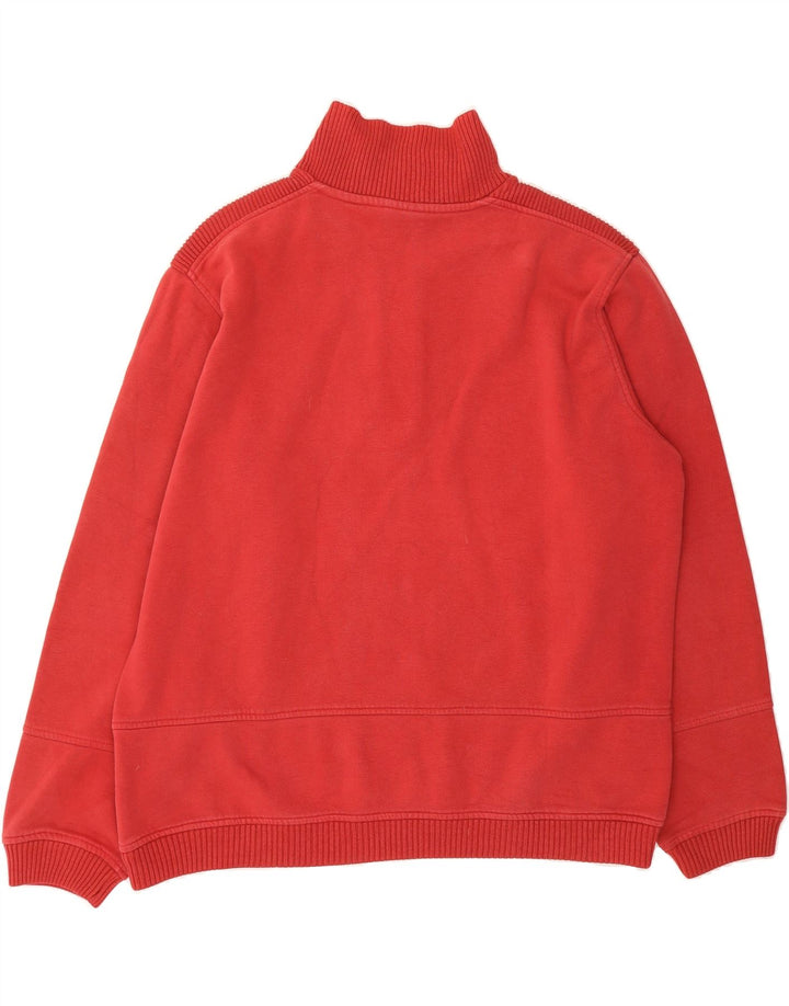 CHAMPION Mens Zip Neck Sweatshirt Jumper XL Red Cotton Vintage Champion and Second-Hand Champion from Messina Hembry 