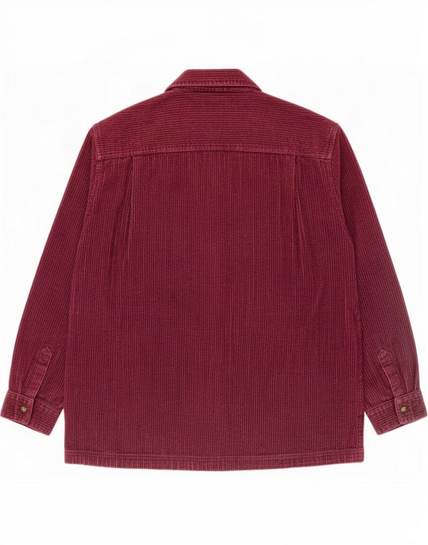 Damska koszula sztruksowa oversize L.L.Bean UK 18 XL, bordowa bawełna