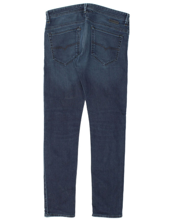 DIESEL Męskie Thavar Skinny Jeans W32 L33 Niebieskie bawełniane