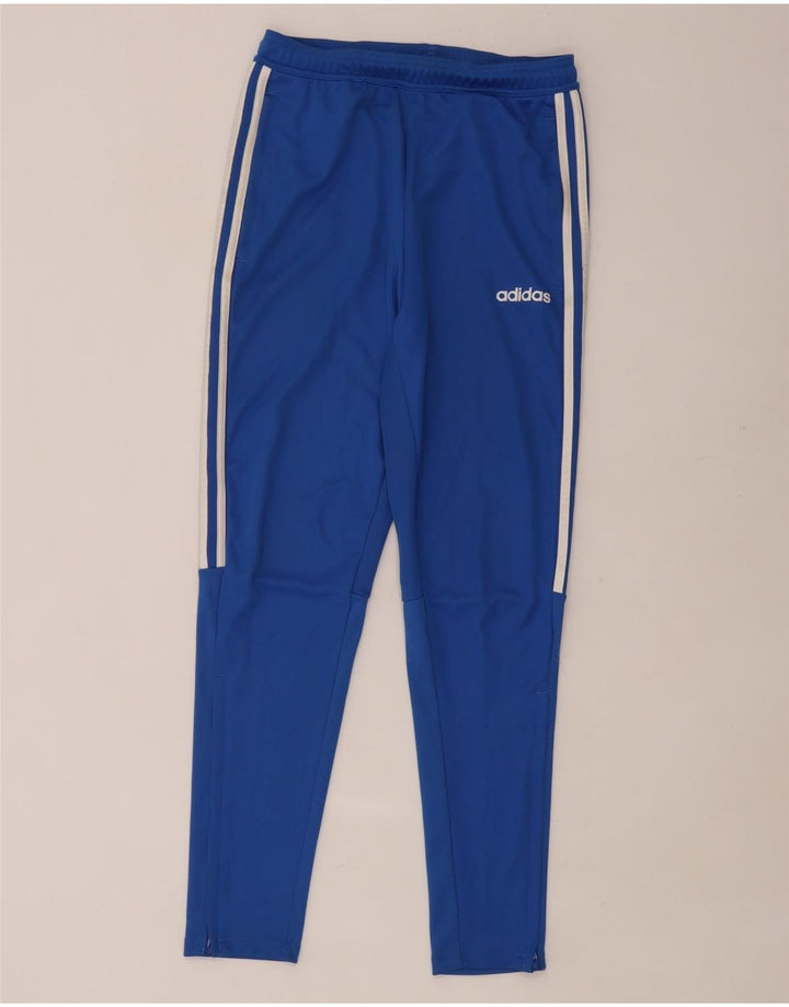Damskie spodnie dresowe ADIDAS Climalite UK 10, małe, niebieskie, poliestrowe