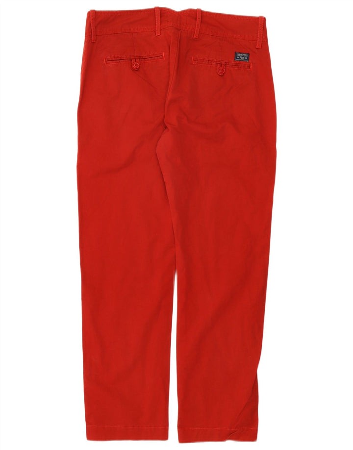 Spodnie damskie Woolrich Straight Chino W30 L27 Czerwone