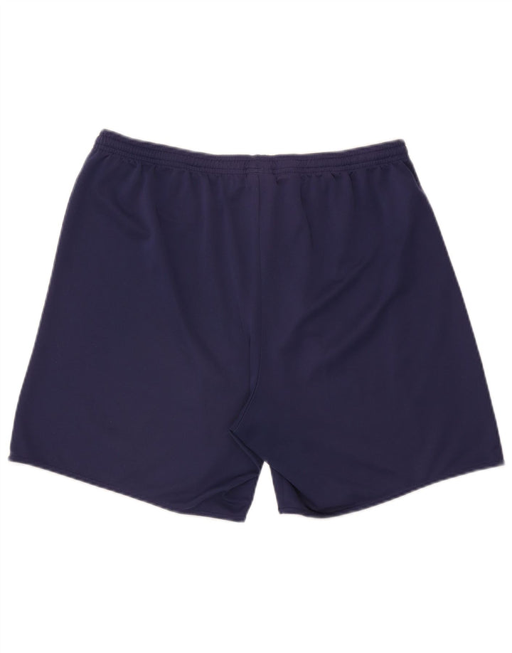 Męskie spodenki sportowe Adidas Climalite XL granatowe, poliestrowe