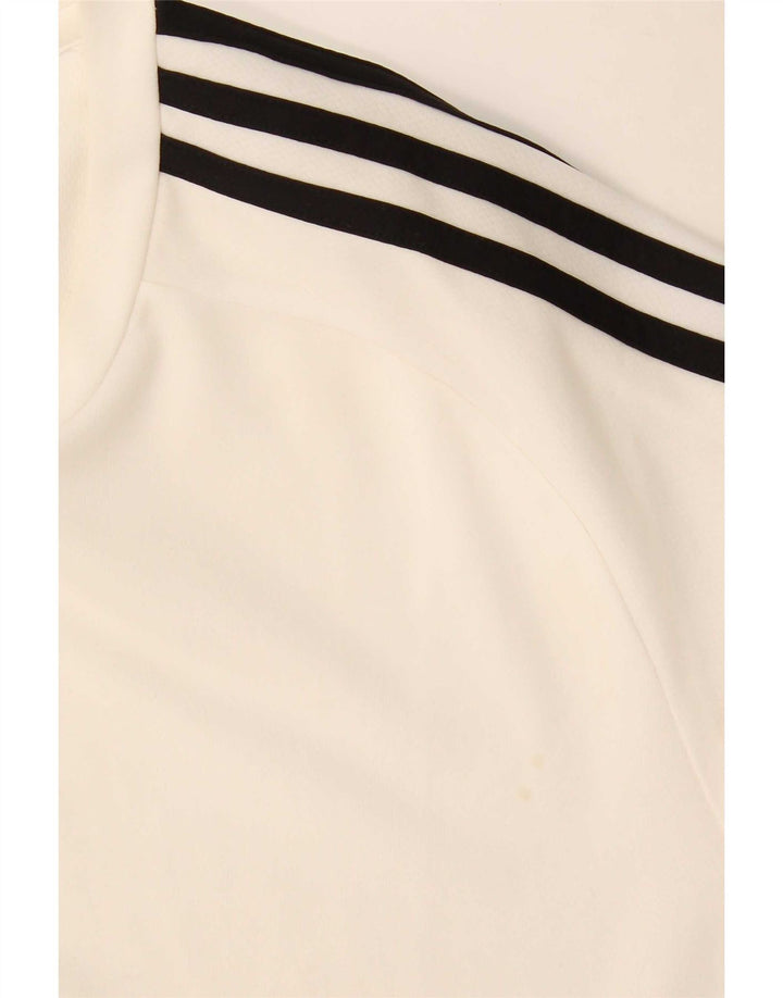 Adidas Męska koszulka Climalite Top, duża, biała, z poliestru