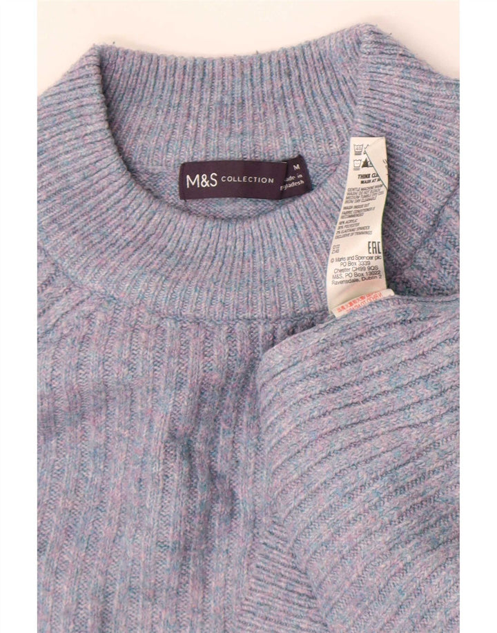 Sweter damski Marks & Spencer z okrągłym dekoltem, UK 14, średni granatowy