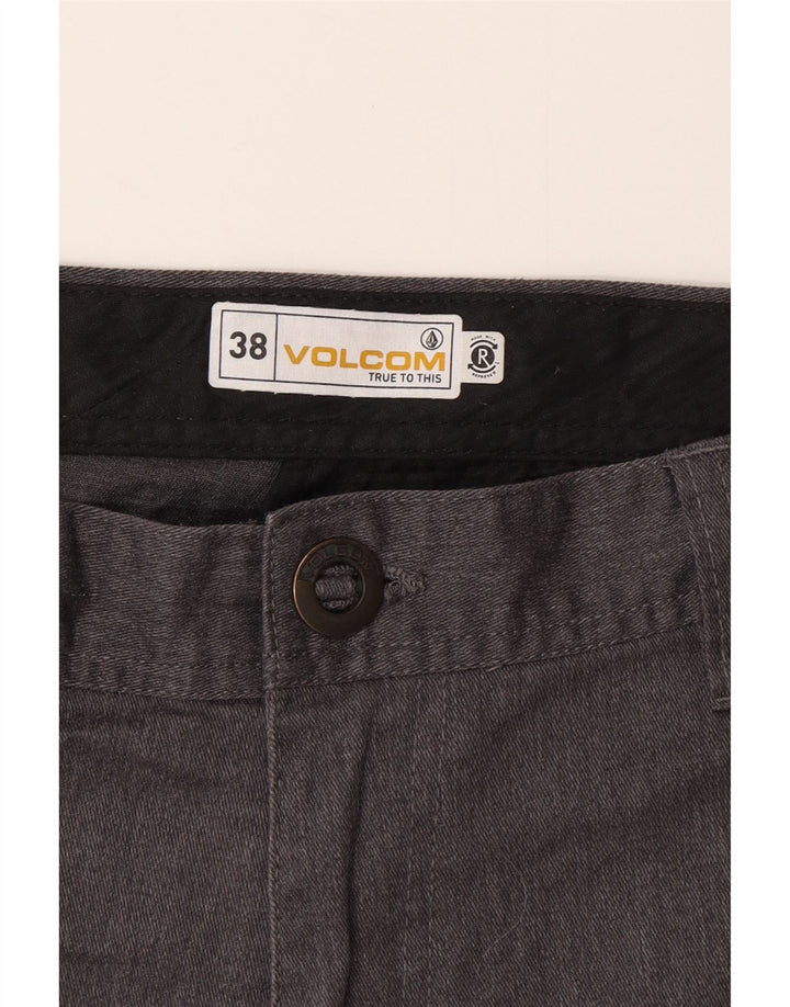 Męskie spodenki chino VOLCOM W38 XL, szara bawełna