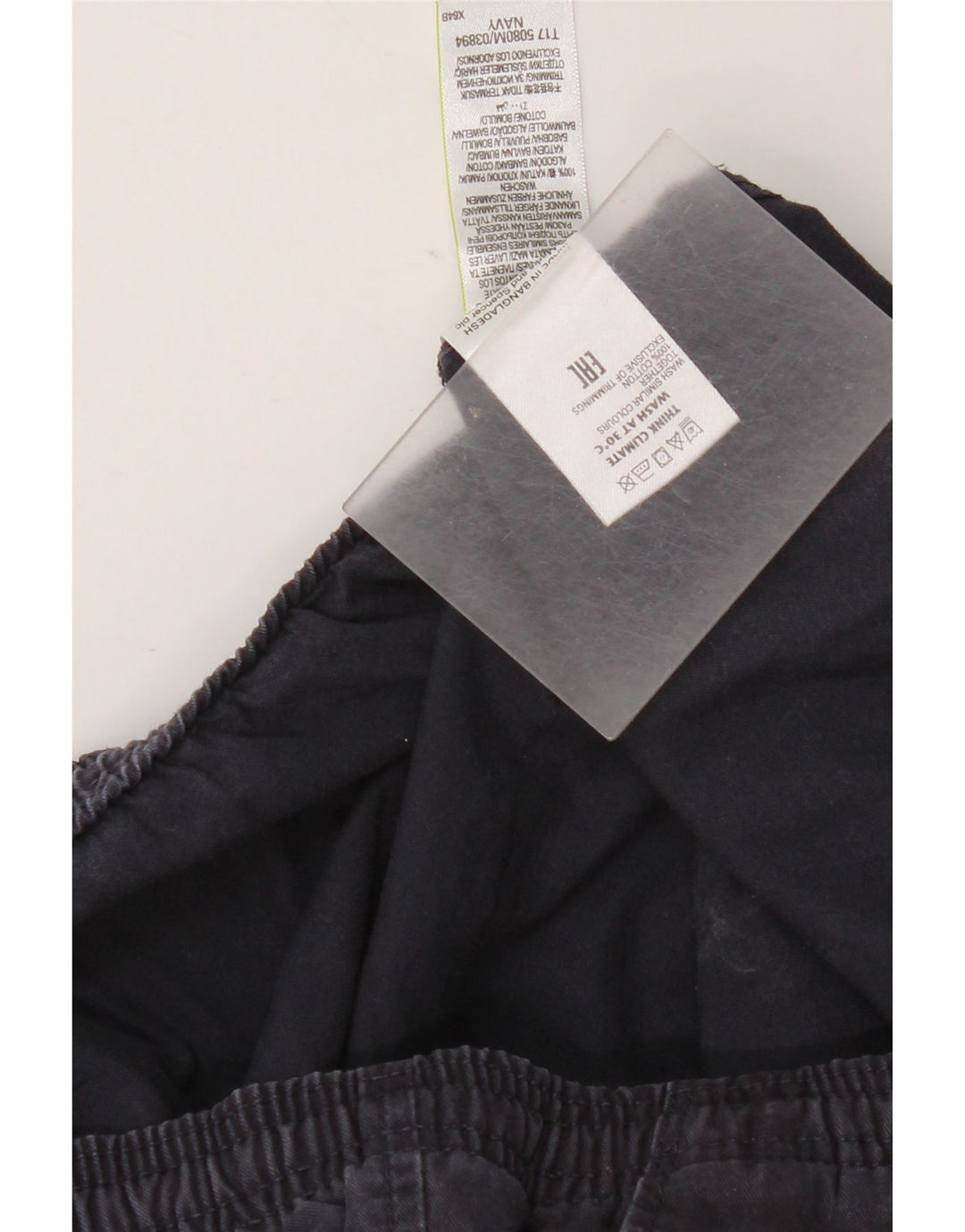 Męskie spodnie typu chino Regular Marks & Spencer W39 L29 Granatowa bawełna