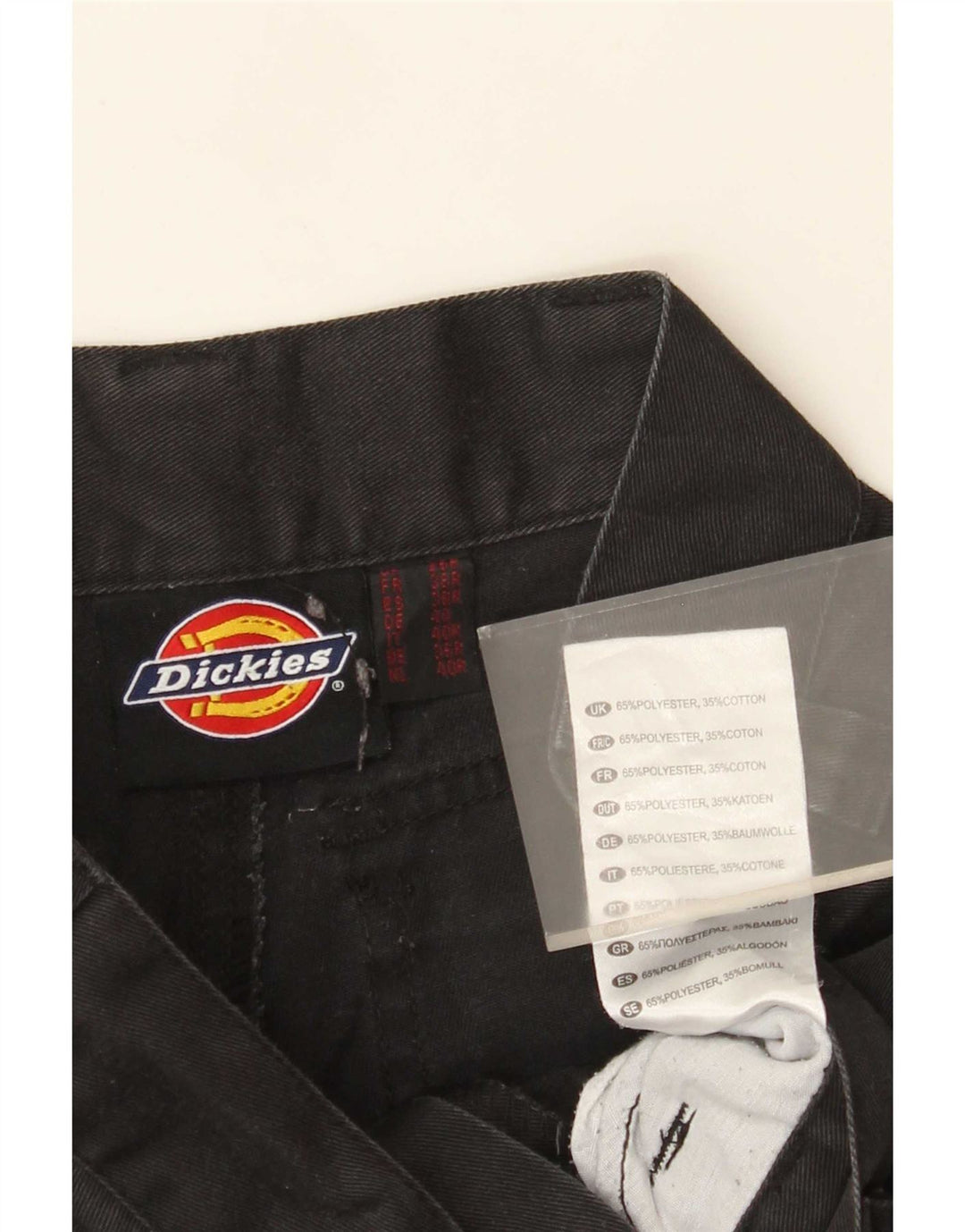 Męskie proste spodnie cargo Dickies W26 L30 Czarny poliester