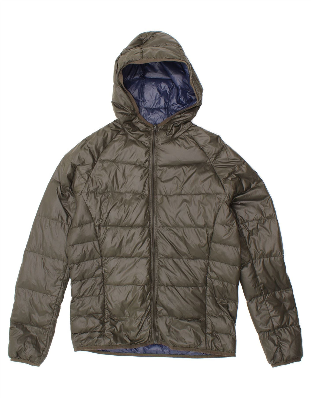 BEST COMPANY Womens Hooded Padded Jacket UK 16 Large Green Polyester Vintage Best Company and Second-Hand Best Company from Messina Hembry 