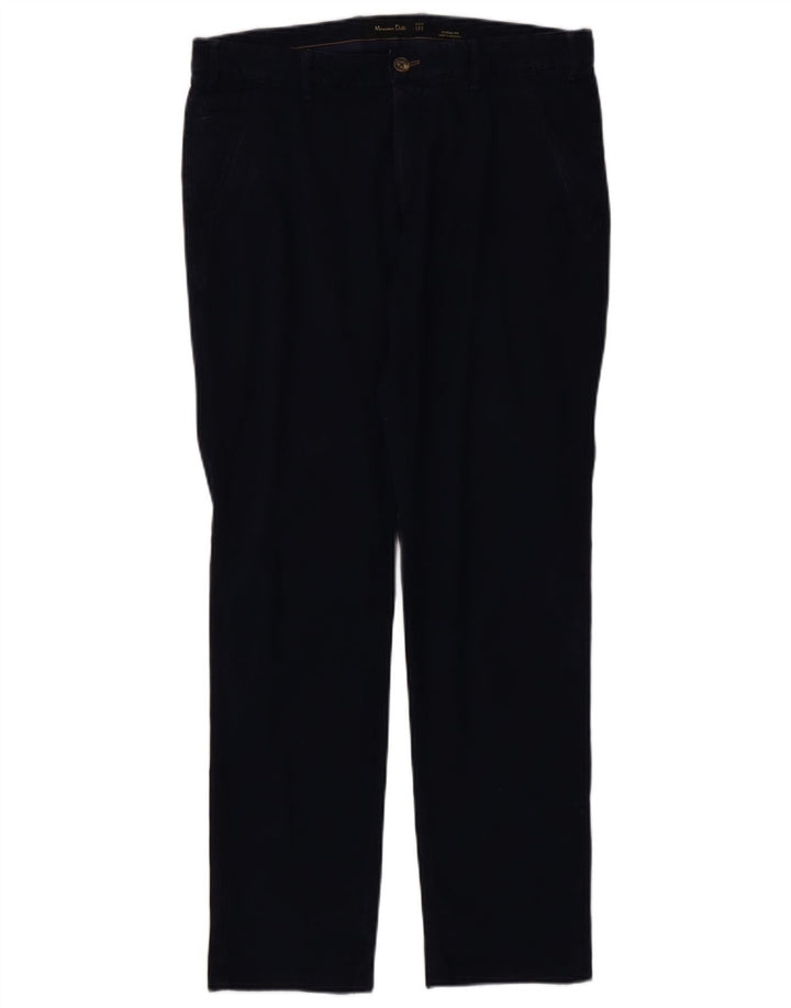Spodnie Chino MASSIMO DUTTI Męskie Casual Fit EU 42 Large W32 L32 Granatowe
