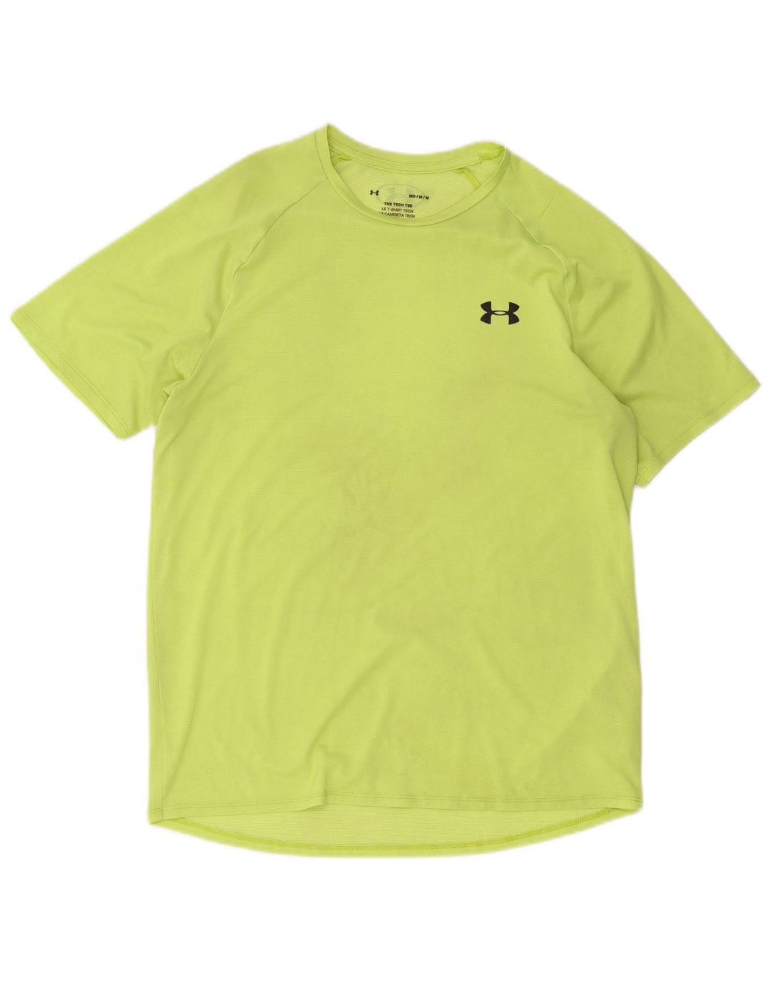 Under Armour Męski T-shirt Top, średni zielony poliester