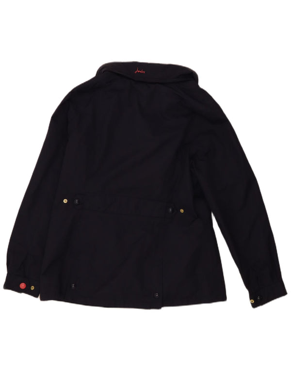Joules Womens Rain Jacket UK 12 Medium Navy Blue Polyamide