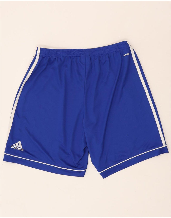 ADIDAS Mens Climalite Sport Shorts Large Blue Polyester Vintage Adidas and Second-Hand Adidas from Messina Hembry 