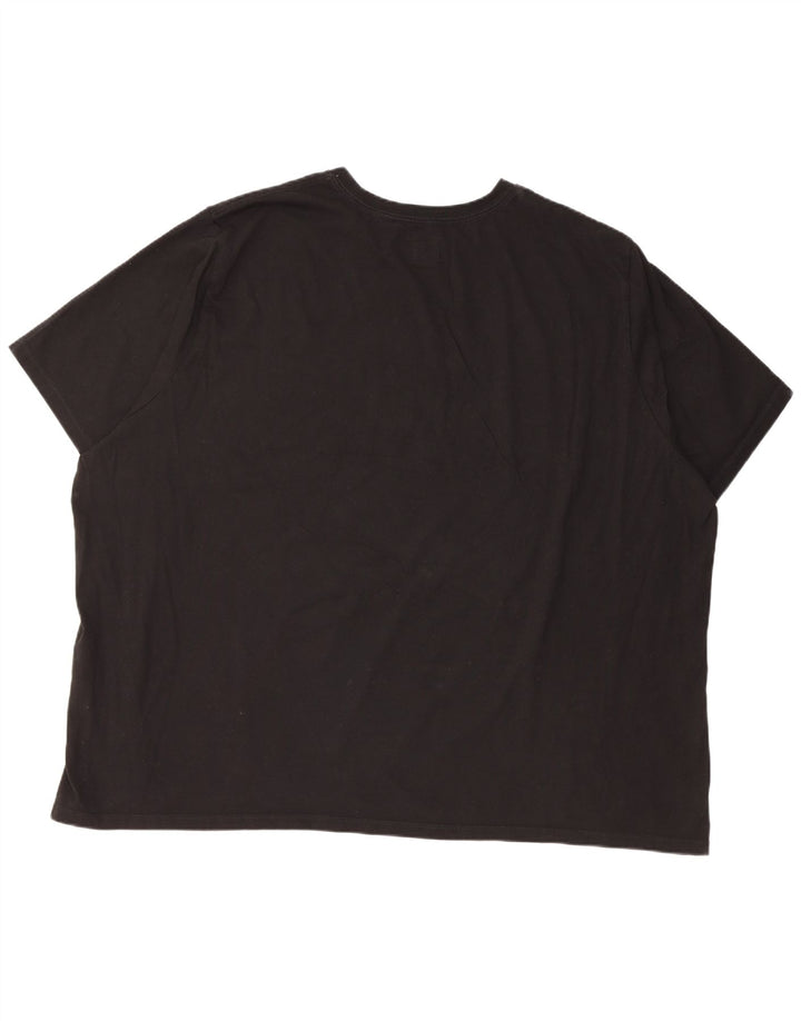 LEVI'S Męski standardowy T-shirt Top 4XL, czarna bawełna