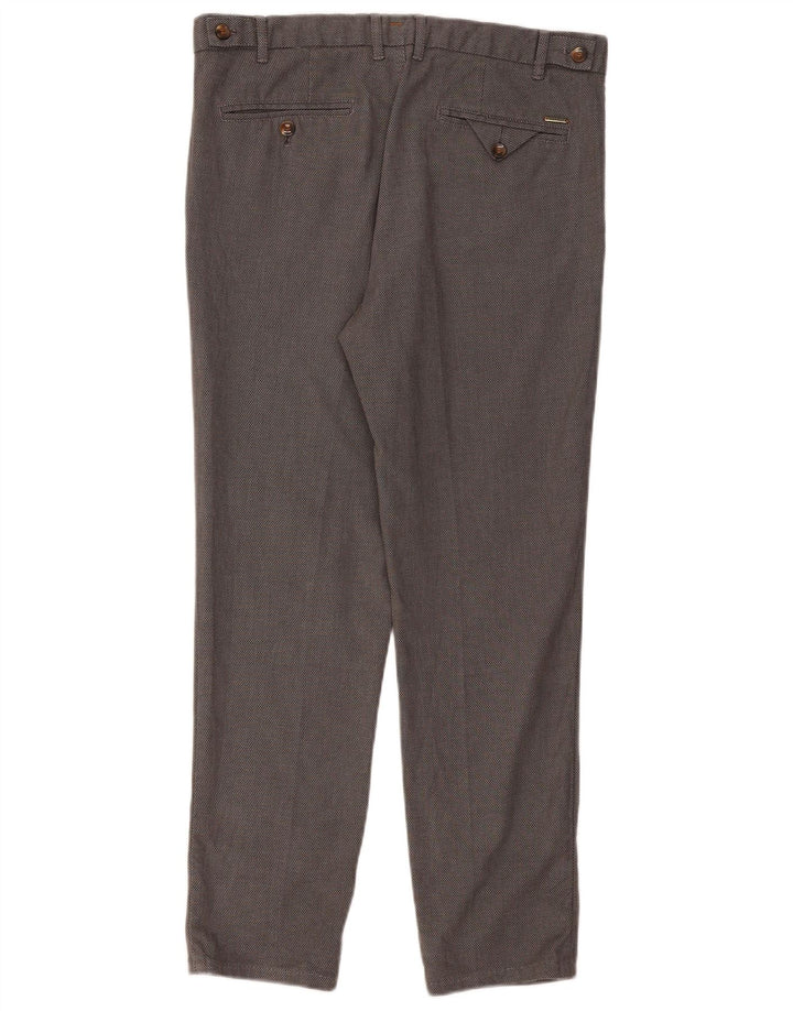 Męskie spodnie garniturowe ZARA EU 42 Large W32 L28 Szara pepitka