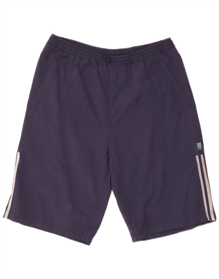 Męskie spodenki sportowe ADIDAS, duże, granatowe, z poliestru