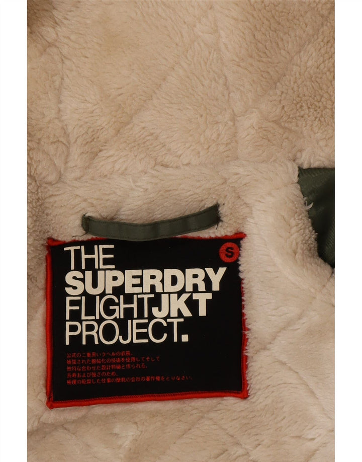Męska kurtka parka z kapturem Superdry UK 36 Small Green Nylon