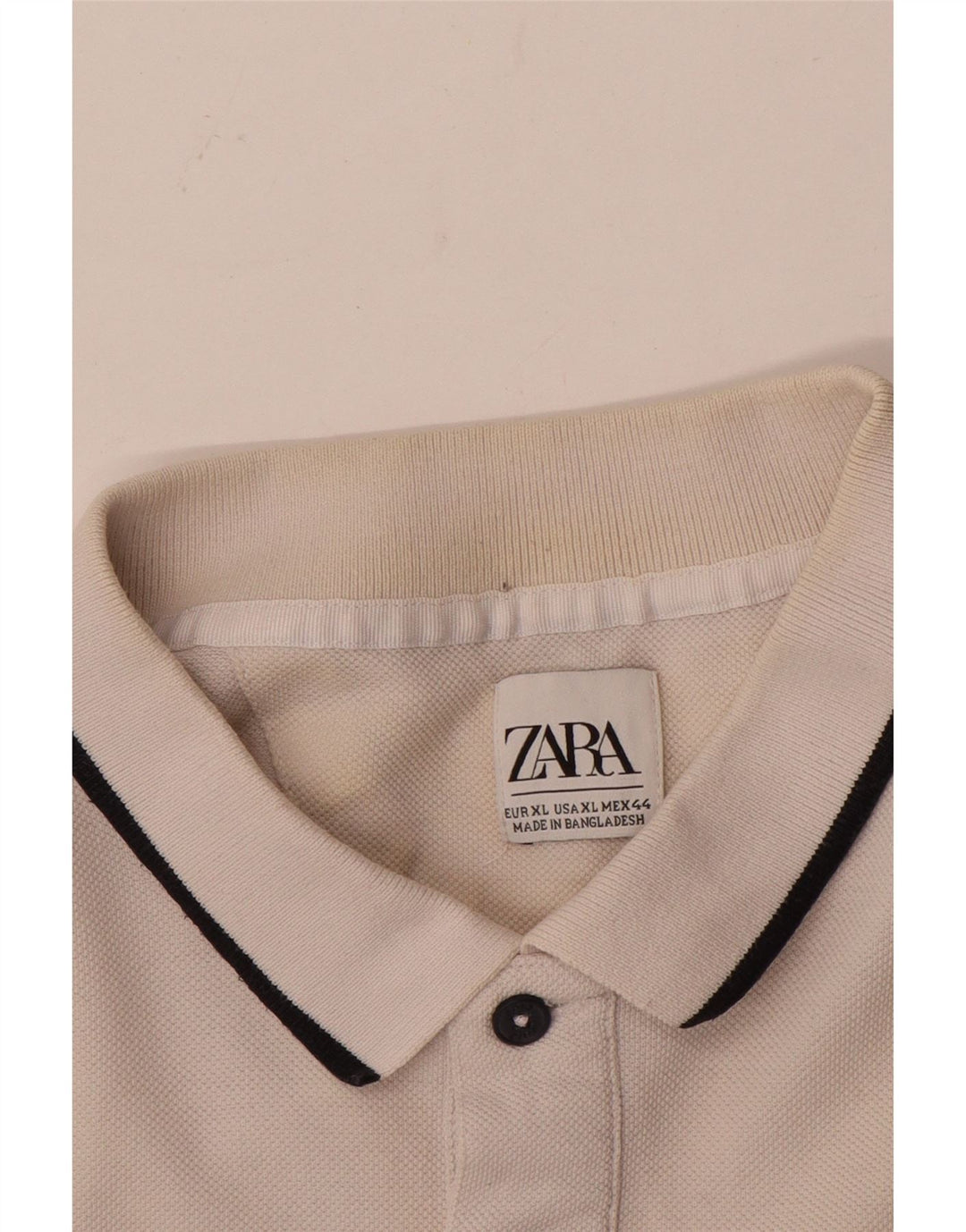 Męska koszulka polo Zara XL w kolorze białym