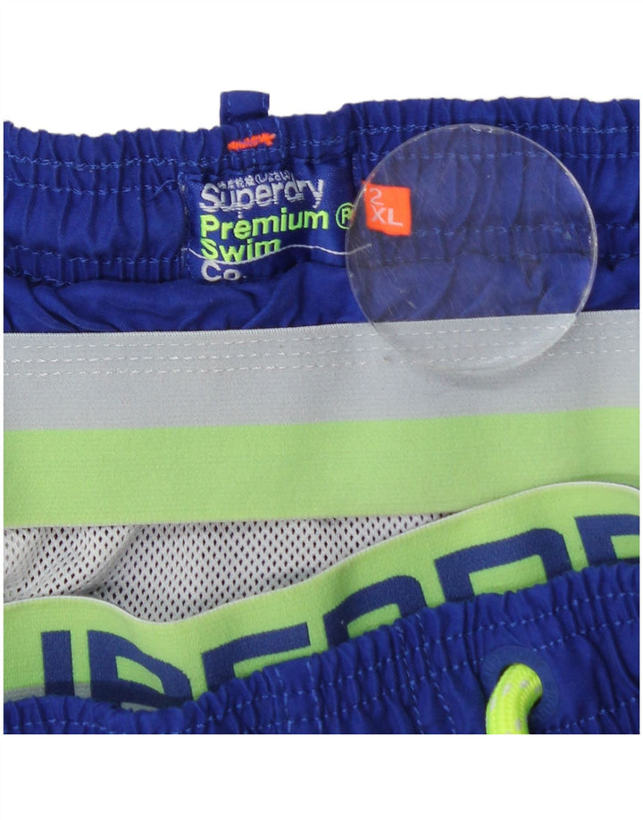 Męskie spodenki kąpielowe Superdry Graphic 2XL Niebieski poliester