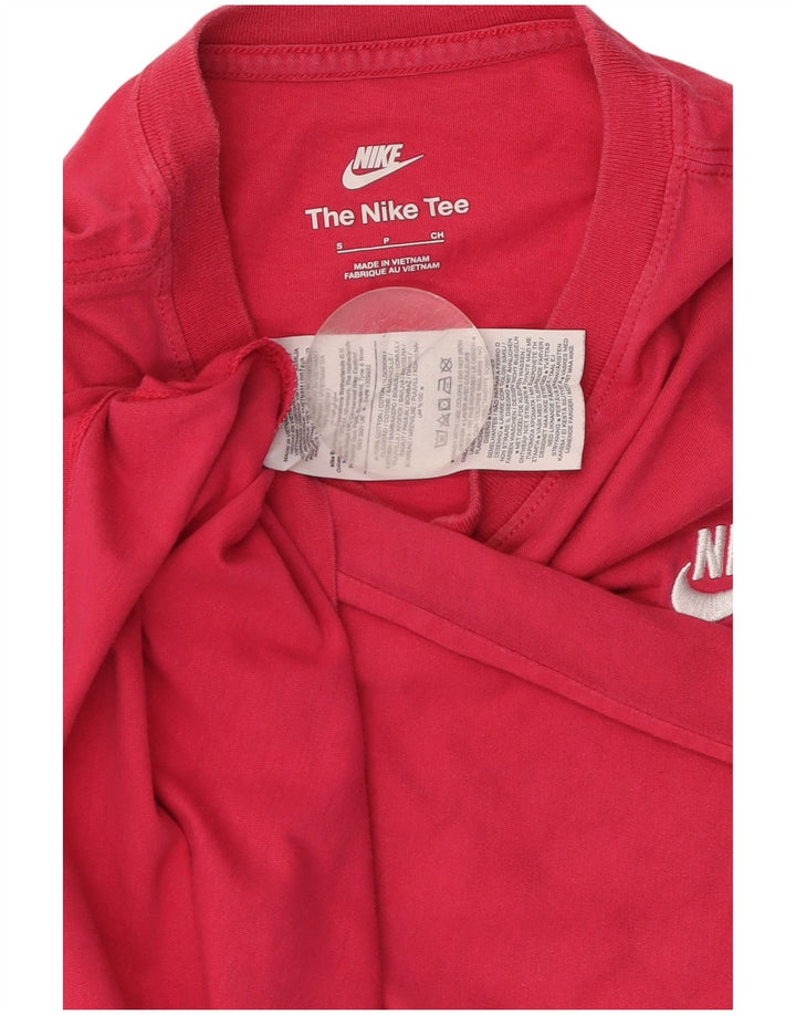 T-shirt męski NIKE, mały, różowy, bawełniany