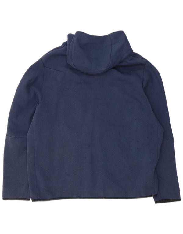 Męski sweter z kapturem i zamkiem Nike, 2XL, bawełniany, granatowy w paski